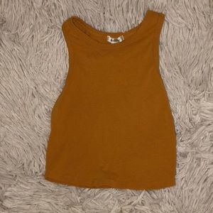 Dark Yellow crop top💥